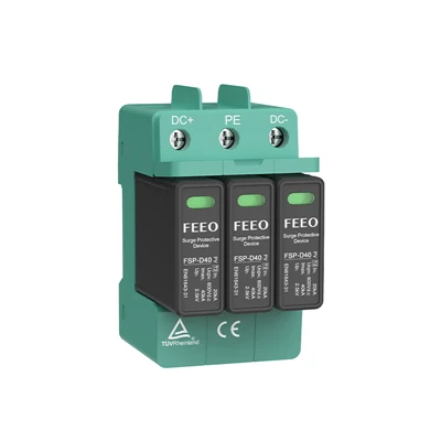 DC SPD 20KA 40KA Quyosh tizimi doimiy kuchlanishdan himoya qiluvchi qurilma SPD 1000V 1500V